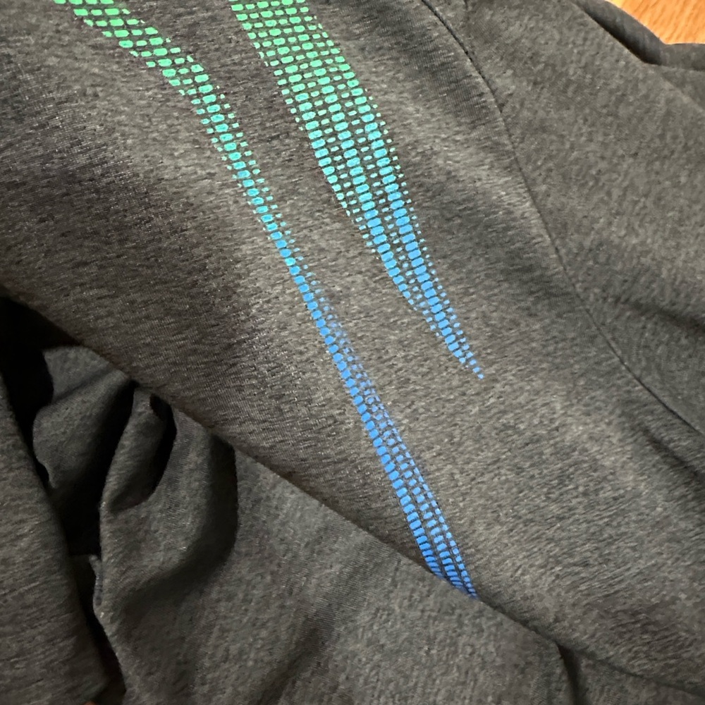 PGA Tour Dark Gray Polo with Green and Blue Accents - Picture 15 of 16
